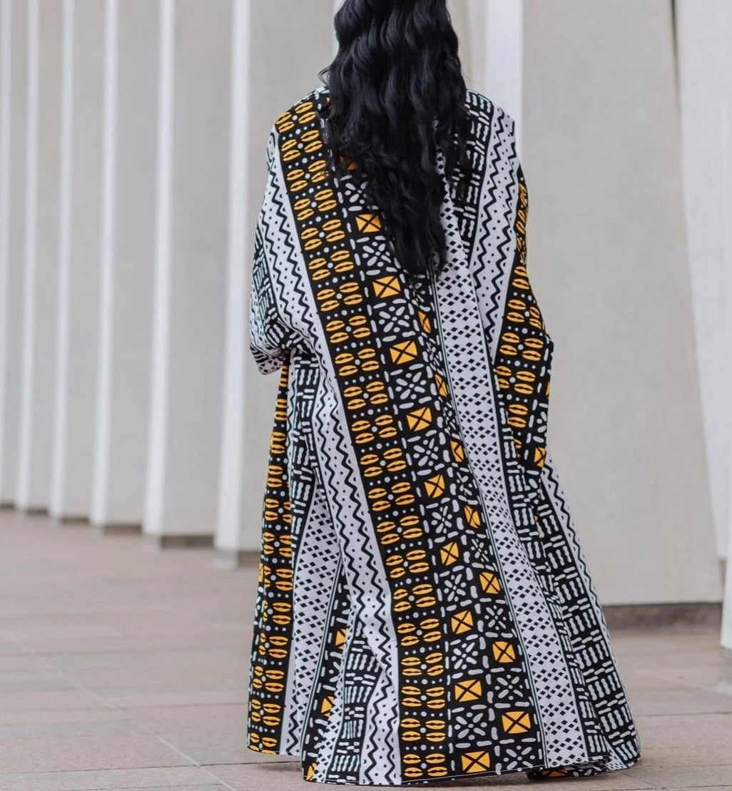 Long Bogolan Kimono