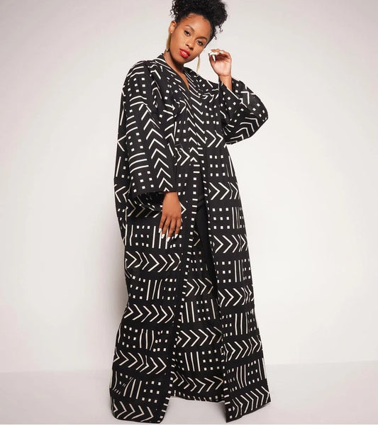 Long Ankara Kimono