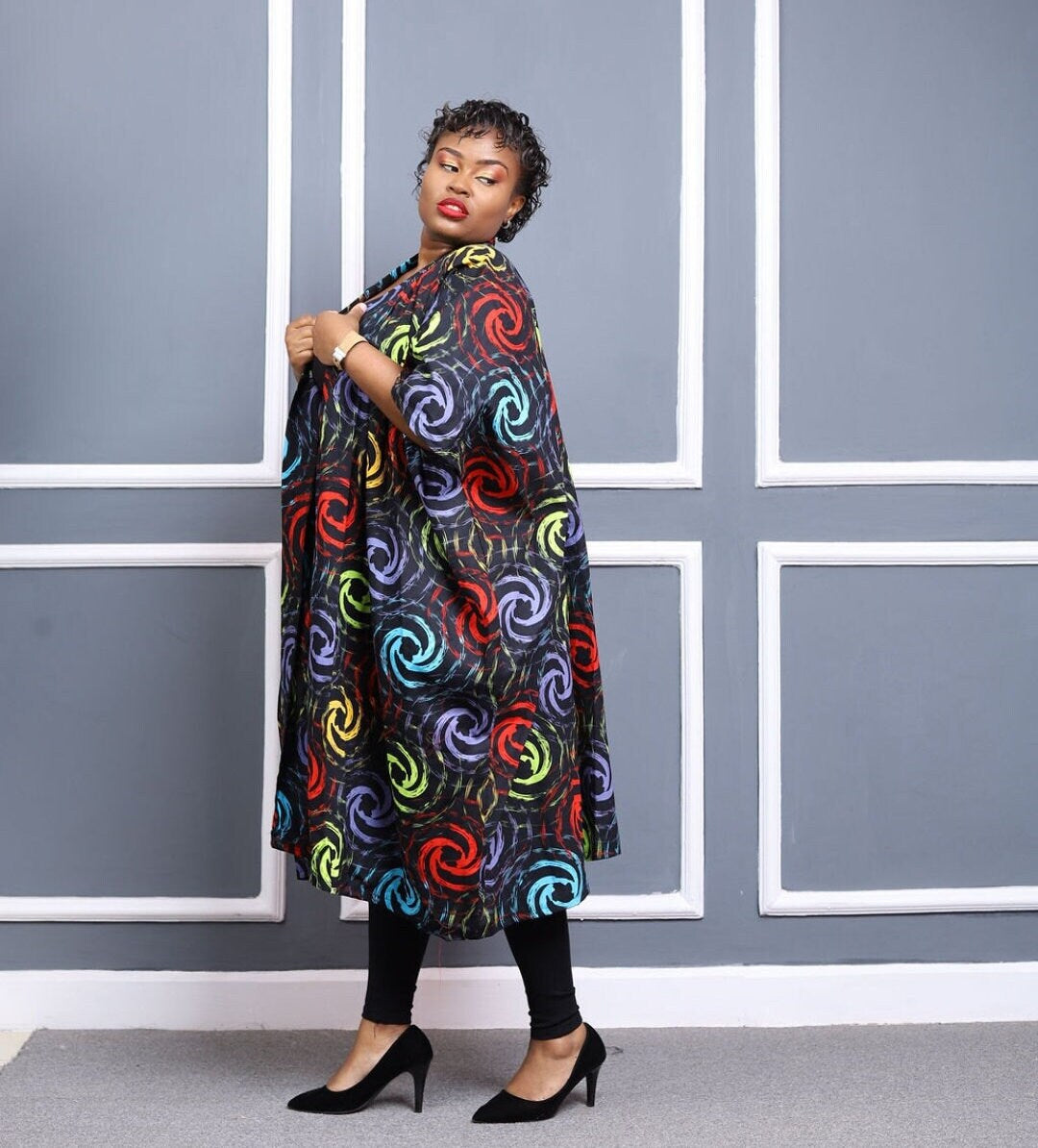 Oversized Ankara Kimono/African Dress/ African Print Duster / African Print Kimono/ African Kimono/ African Outfit for Women/Gift for Her