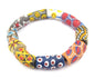 Fancy African Designer Bracelet - African Glass Beads - Jewelry Making Supplies - Made in Ghana + (DSGN-BRAC-118)