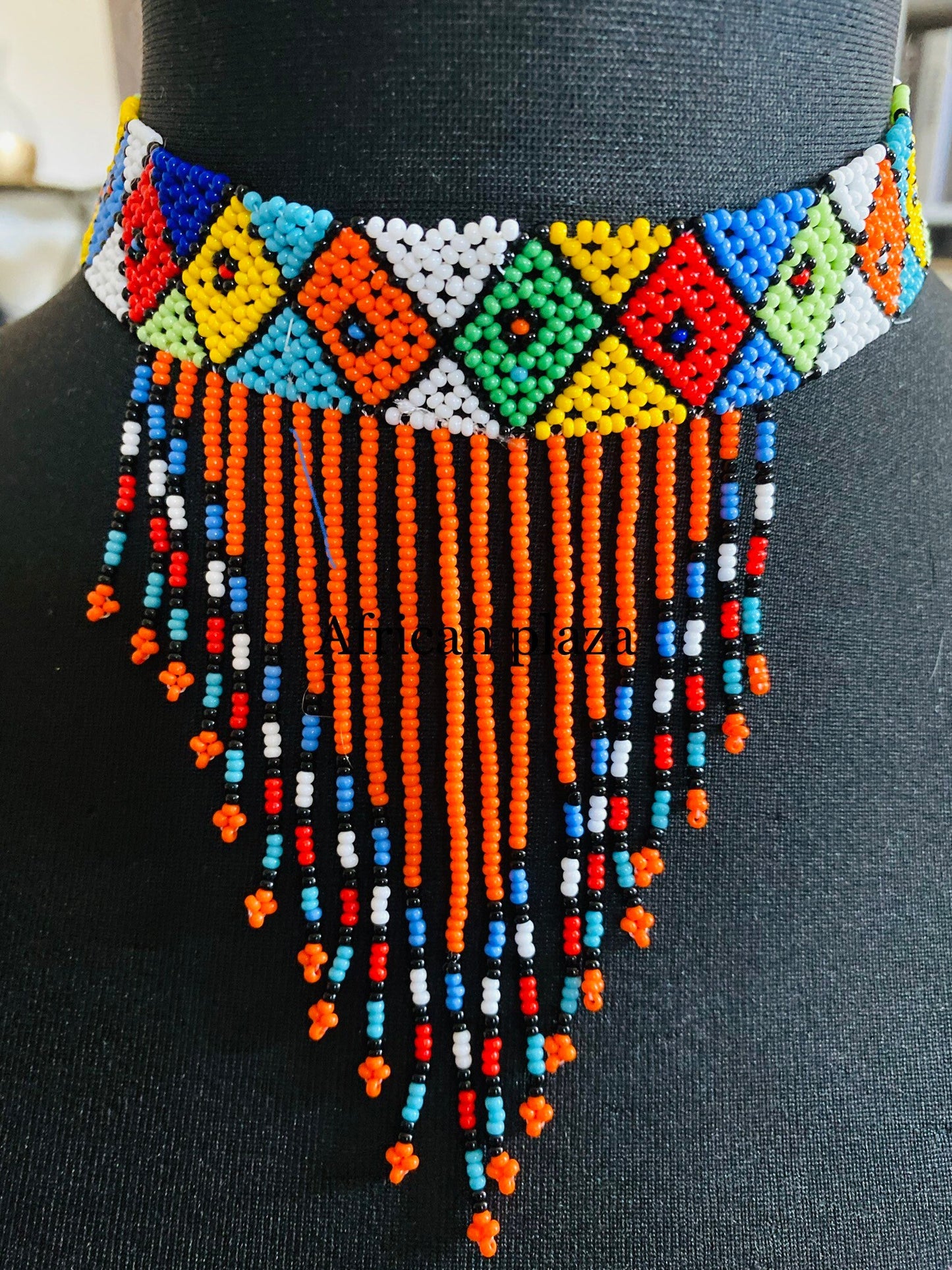 Handmade Zulu Tassel Necklace