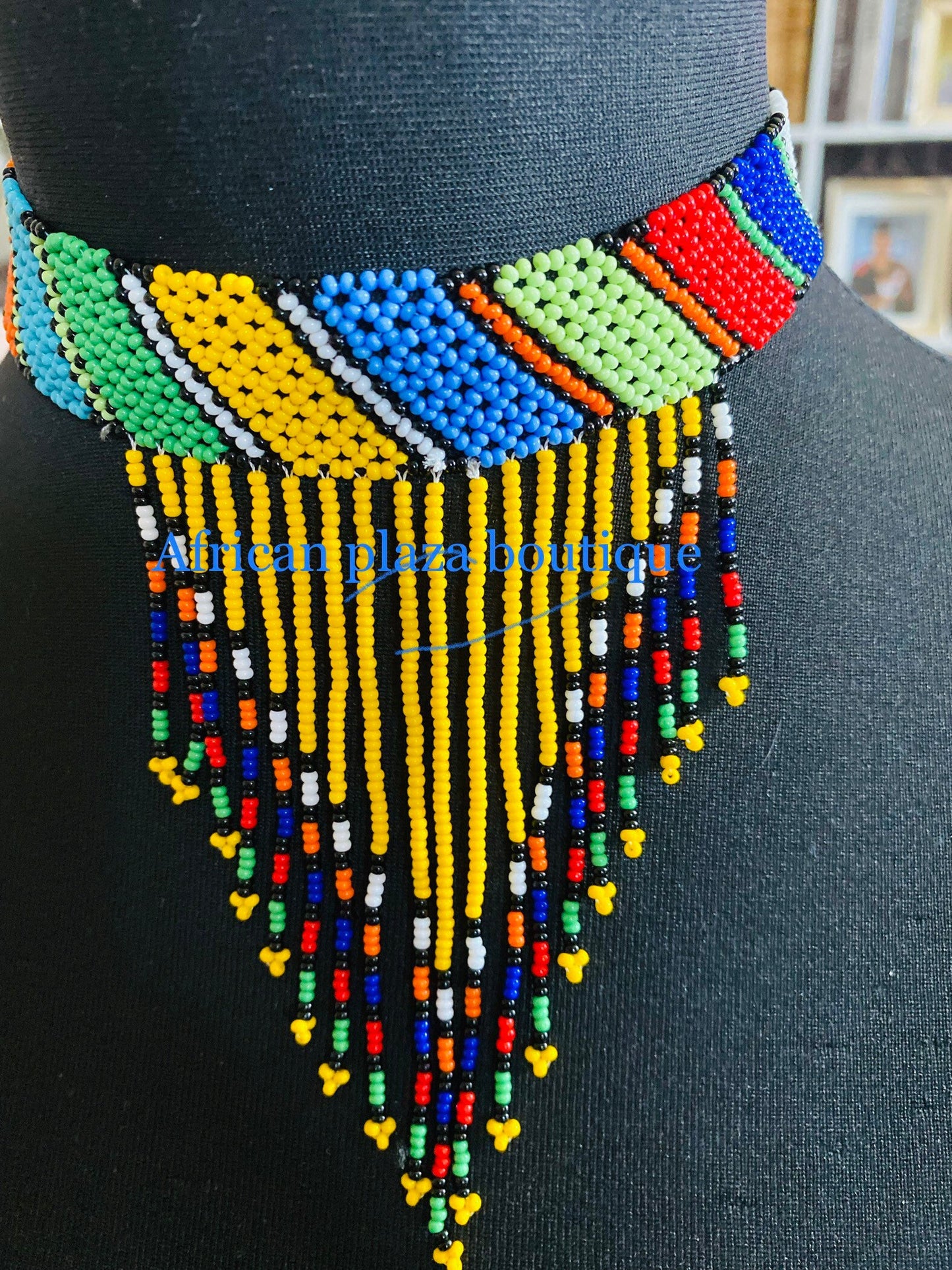 Handmade Zulu Tassel Necklace