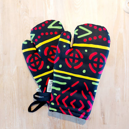 African Print Oven Glove