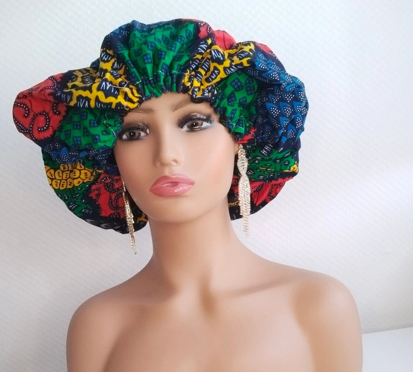 Ankara Satin Lined Bonnets I Satin Lined Bonnets | Sleep Bonnets