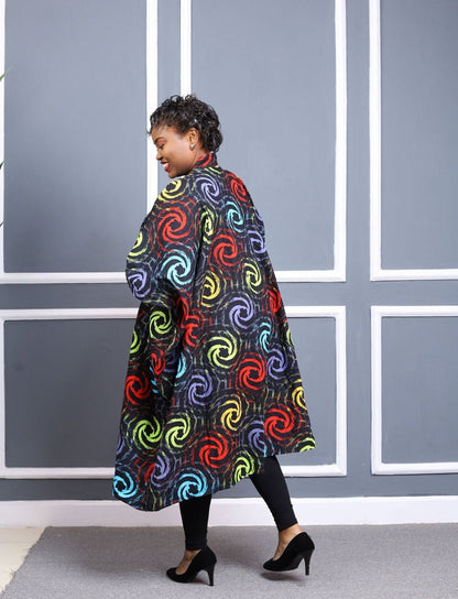 Oversized Ankara Kimono/African Dress/ African Print Duster / African Print Kimono/ African Kimono/ African Outfit for Women/Gift for Her