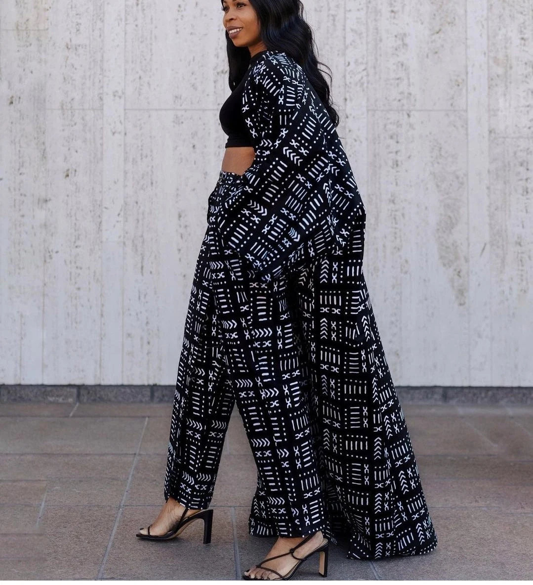 2 Piece Kimono and Pants Set