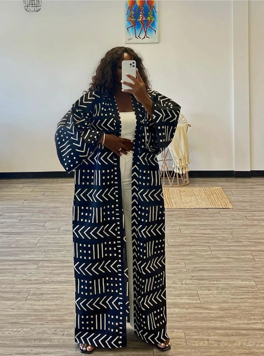 Long Ankara Kimono