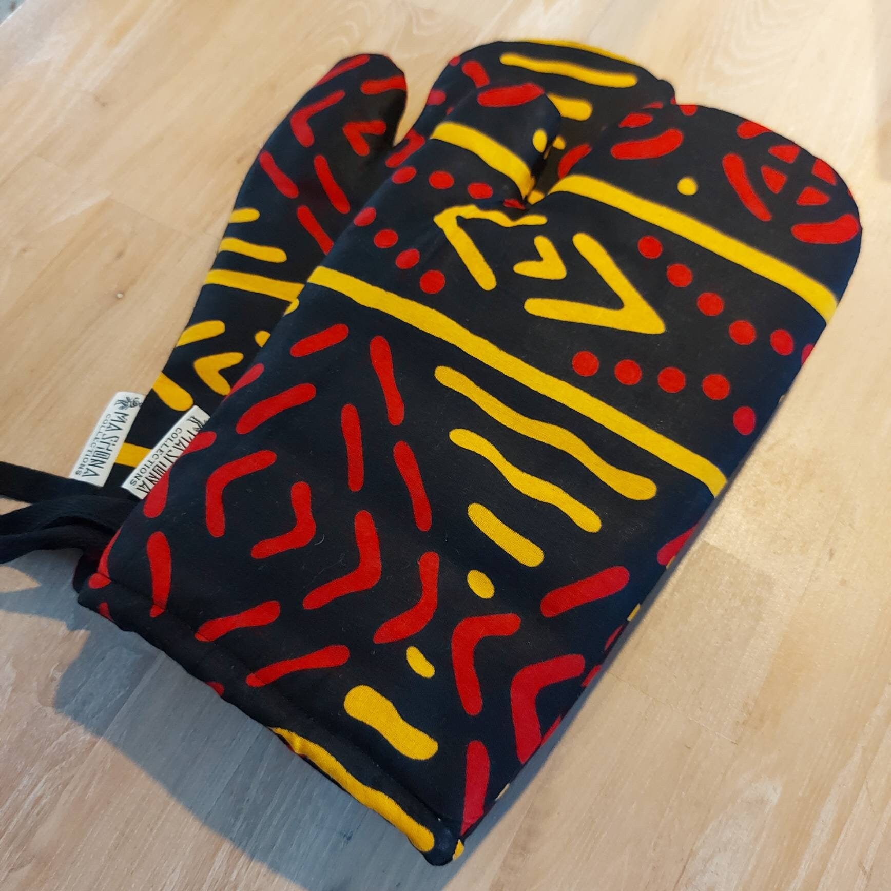 African Print Oven Glove