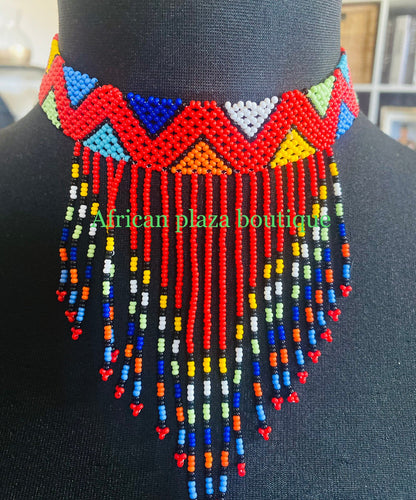 Handmade Zulu Tassel Necklace