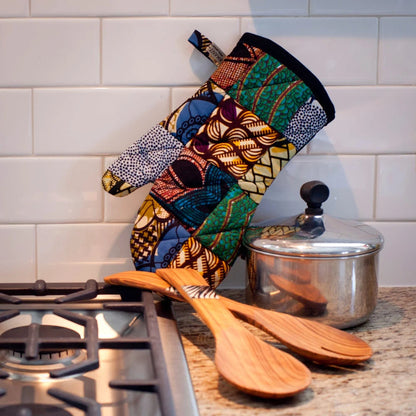 Double Oven Mitt (1Pcs) | Zero Waste Kitchen Mitt | Heat Protecting Mitt | Kitchen Glove | Kitchen Gloves | Mother'S Day Gift