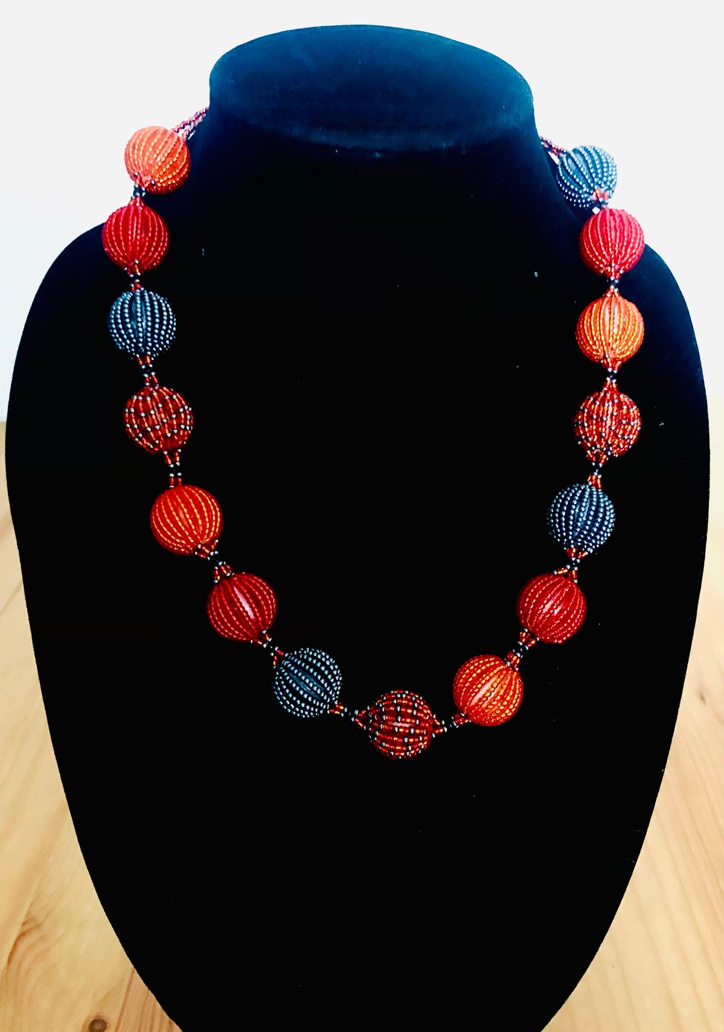 African Zulu Bobble Beaded Necklaces