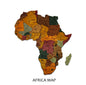 Wooden Africa Map, Home Decor, 3D Wood Africa Map, Detailed Africa Map for Wall, 3D Africa Wall Art, Office Decor, Gift for Girlfriend,