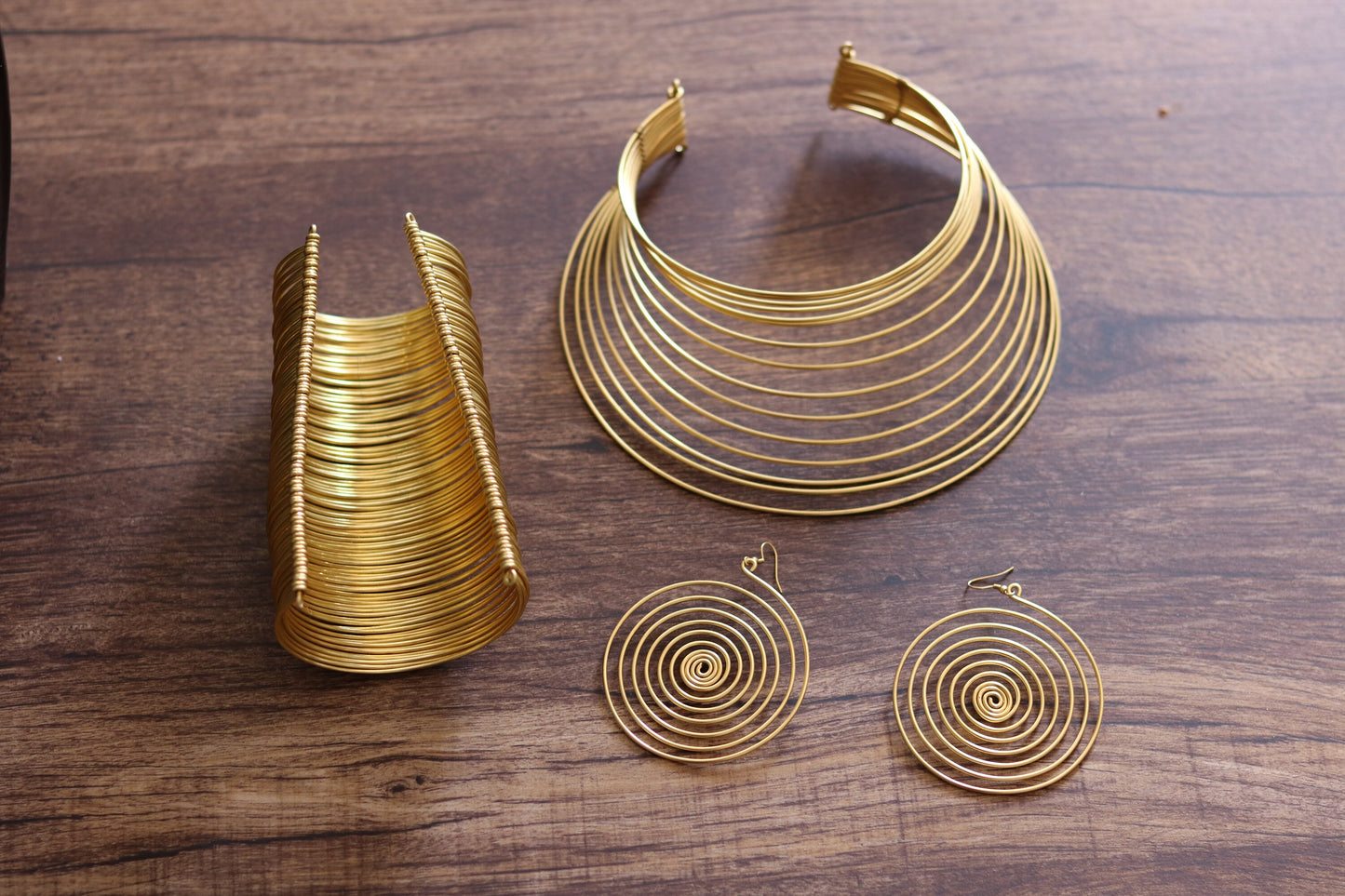 African Brass Necklace, Brass Jewelry Sets, Elegant Necklace, Boho Necklace, One Size Fits All, Pendant Necklace, Gift for Her