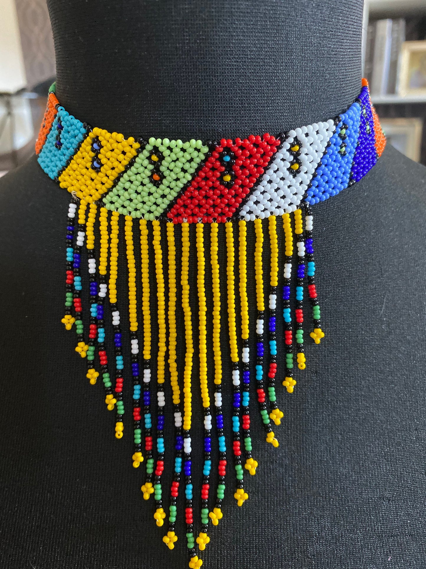 Handmade Zulu Tassel Necklace