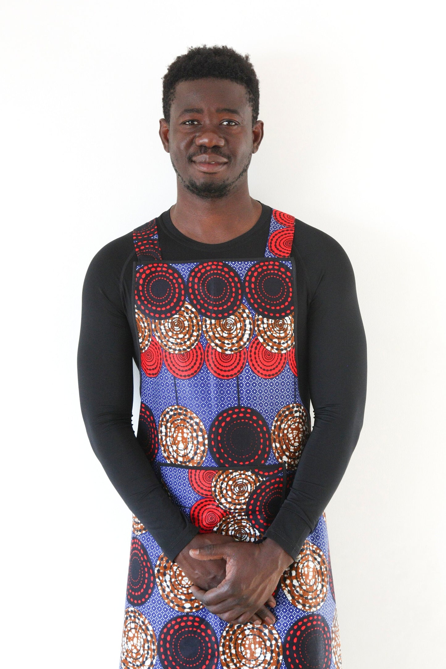 Cross Back Cooking Aprons | Handmade from African Cotton Fabric