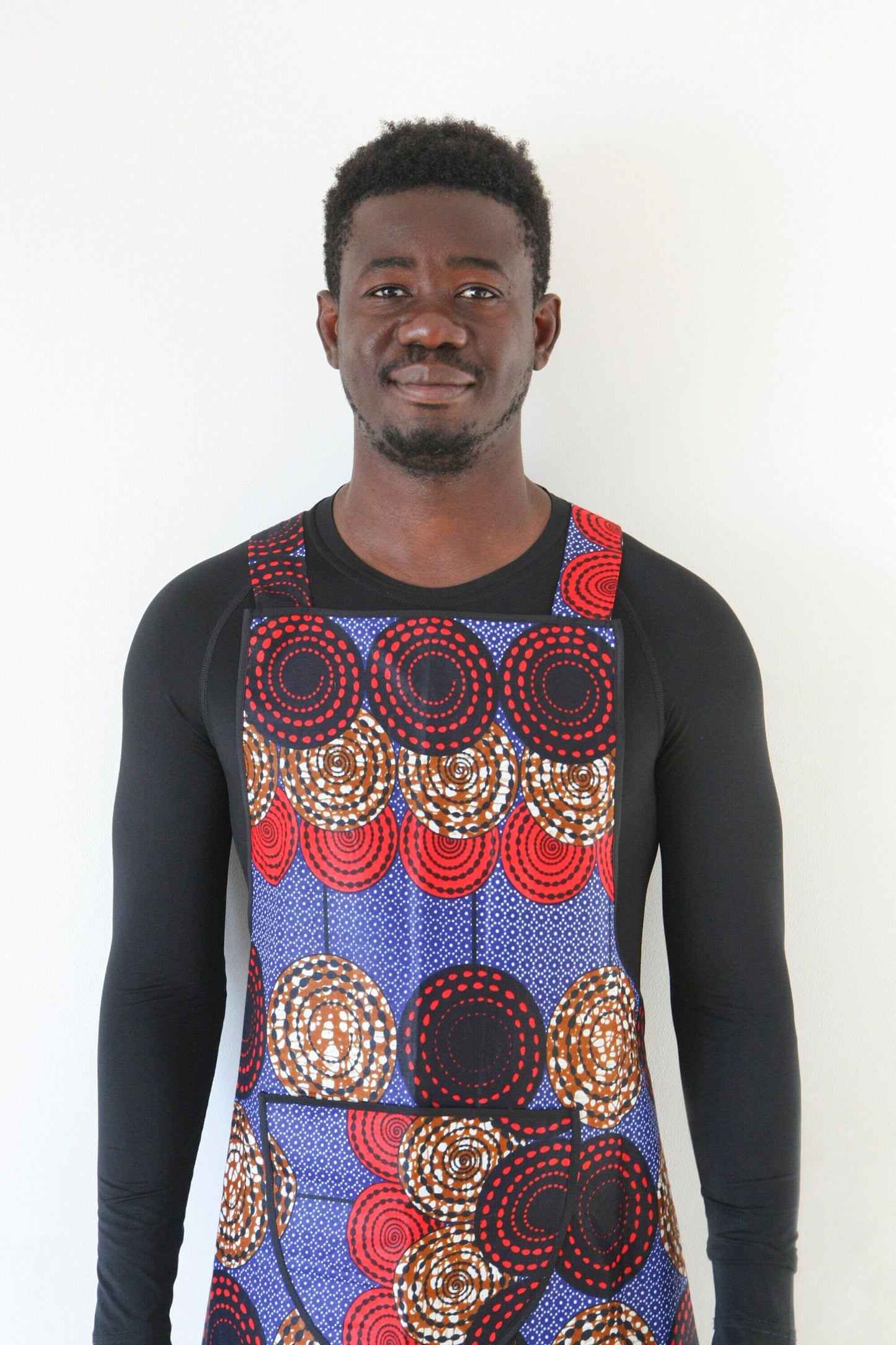 Cross Back Cooking Aprons | Handmade from African Cotton Fabric