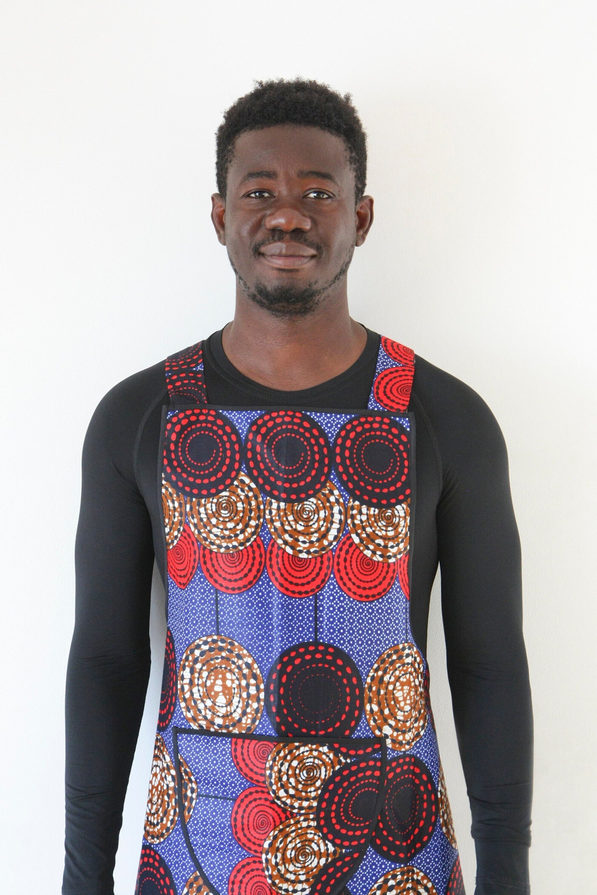 Cross Back Cooking Aprons | Handmade from African Cotton Fabric