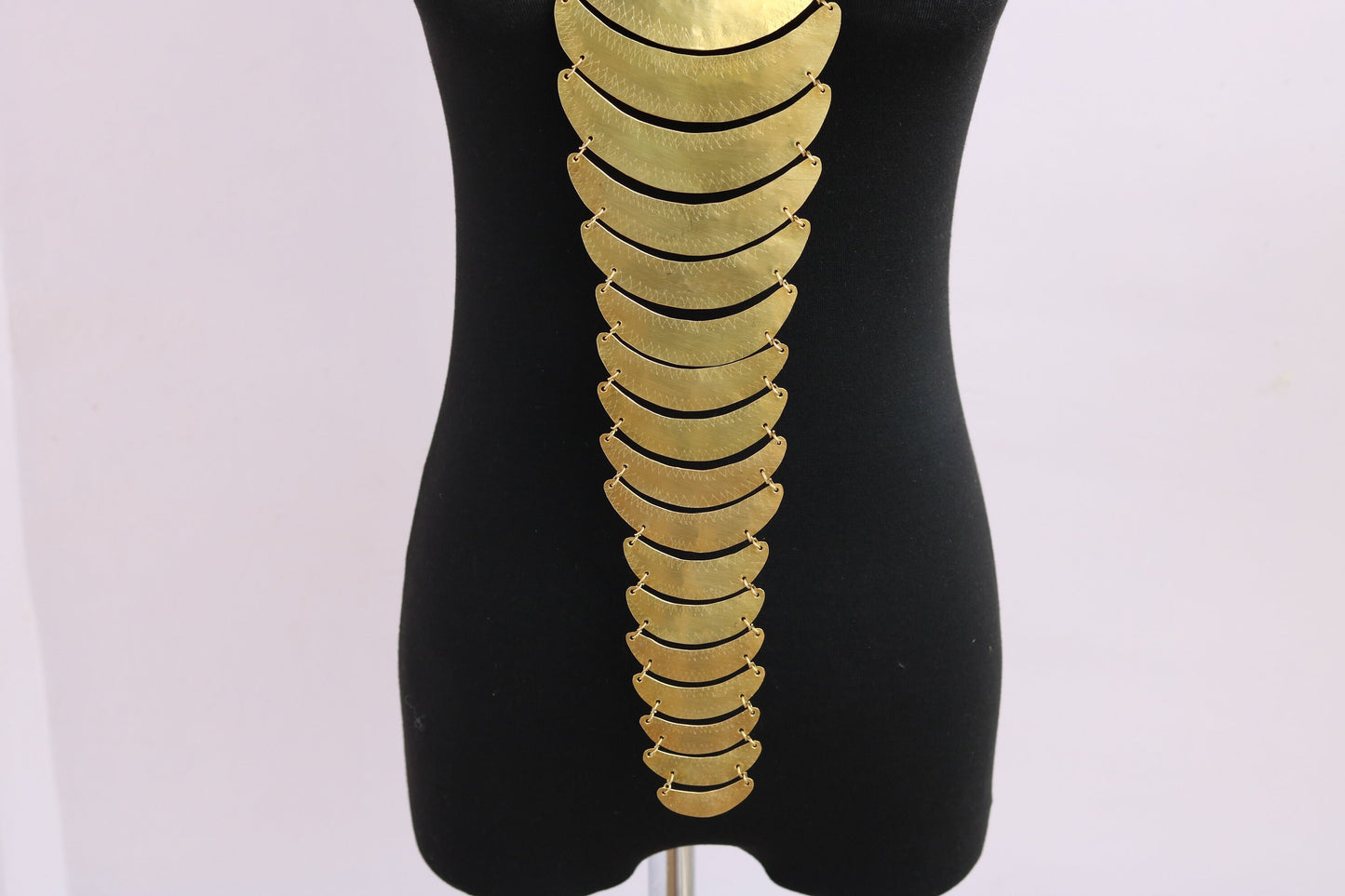 "Elegant African Brass Pendant Necklace - Perfect Christmas Gift for Her!"