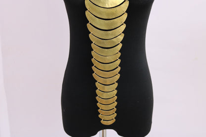 "Elegant African Brass Pendant Necklace - Perfect Christmas Gift for Her!"