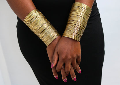 "Ethically Handcrafted African Brass Jewelry Set - Perfect Gift for Her!"