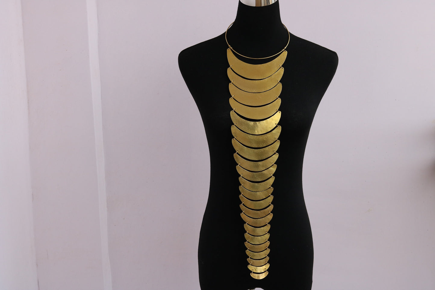 "Elegant African Brass Pendant Necklace - Perfect Christmas Gift for Her!"