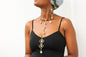 "Exquisite African Brass and Cowrie Necklace Set with Matching Earrings - Perfect Gift for Her!"