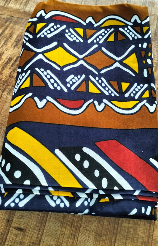 Colorful Inspired African Print (6 Yards) African Print Fabric (6Yards)-Stock Clearance