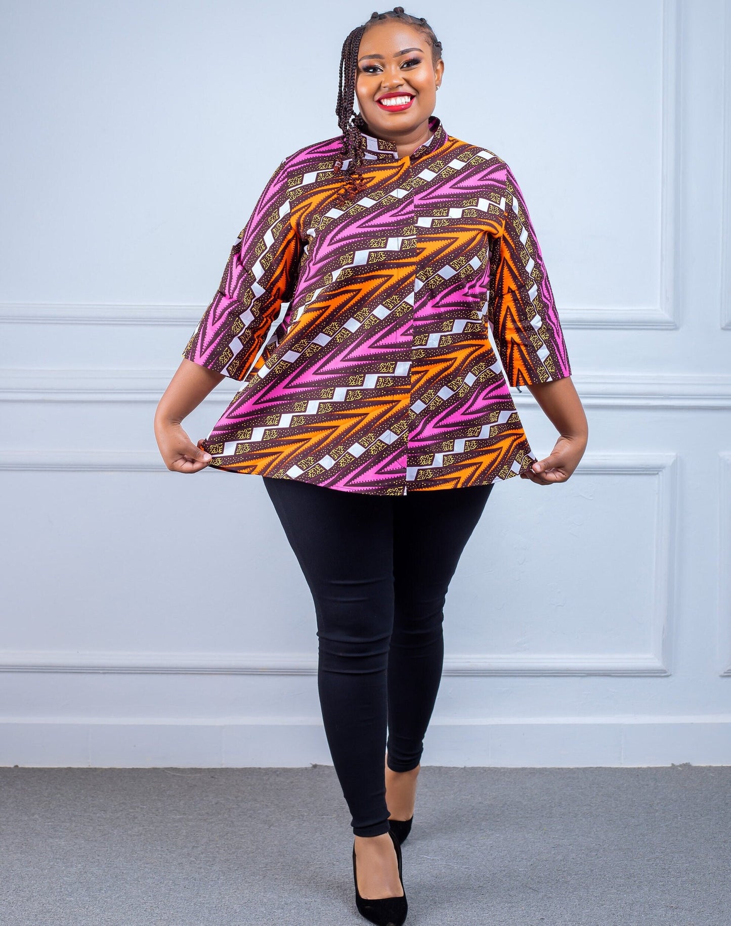 African Print Blouse , African Clothing Women plus Size, African Tops for Women, African Blouse, Ankara Tops for Women, Kitenge Shirt