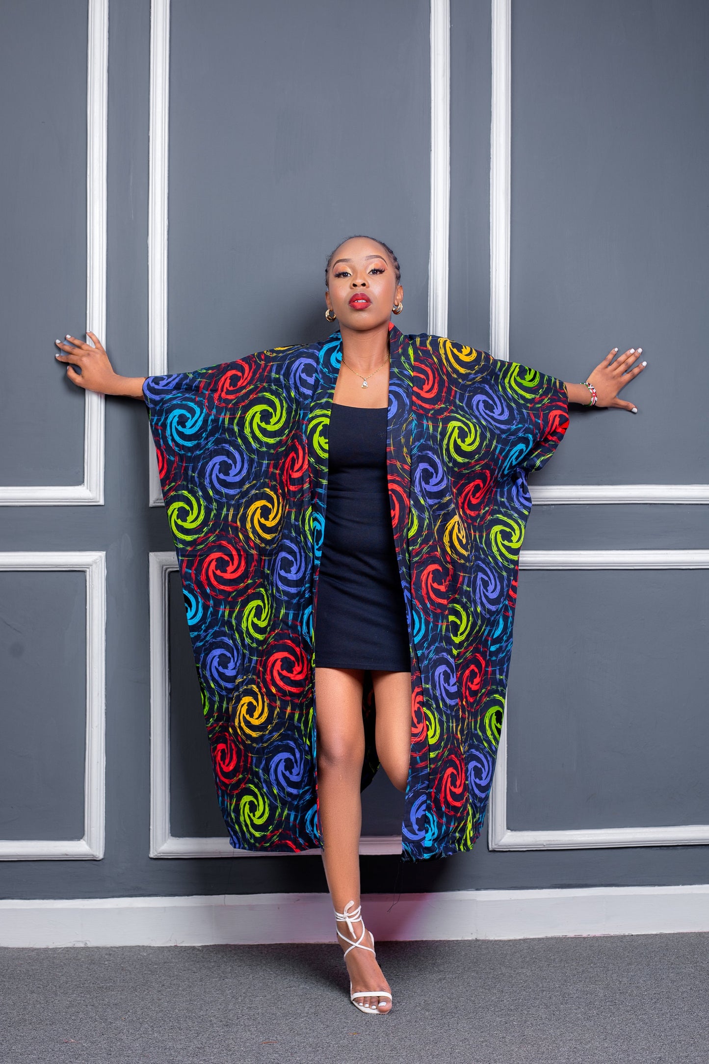 Tunu Prints Oversize African Kimono, Ankara Kimono, African Print Kimono, Long African Print Kimono, Ankara Jacket