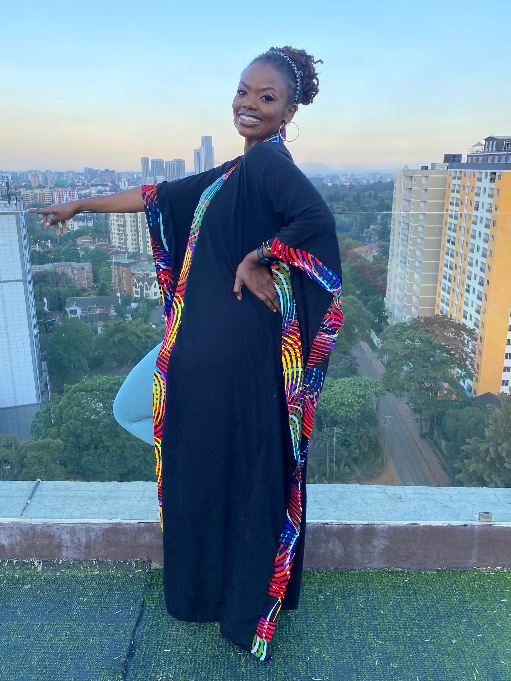 African Print Kimono Duster for Women | Long Ankara Oversized Kimono | Full Length Robe Mudcloth | plus Size Duster for Women