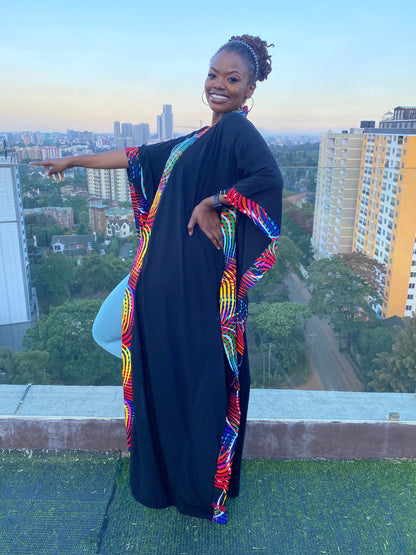 African Print Kimono Duster for Women | Long Ankara Oversized Kimono | Full Length Robe Mudcloth | plus Size Duster for Women