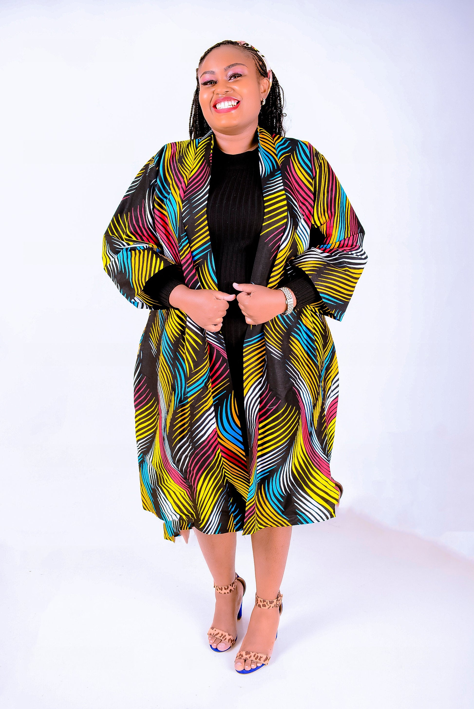 Oversized Ankara Print Kimono || African Print Kimono, African Clothing for Women plus Size, African Kimono