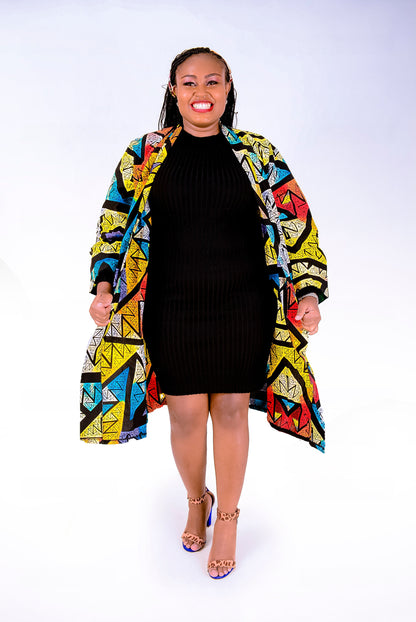 Oversized Ankara Print Kimono || African Print Kimono, African Clothing for Women plus Size, African Kimono