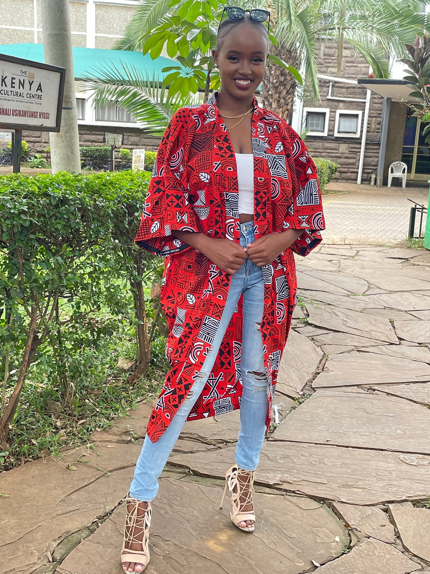 African Print Kimono Duster for Women | Long Ankara Oversized Kimono | Full Length Robe Mudcloth | plus Size Duster for Women