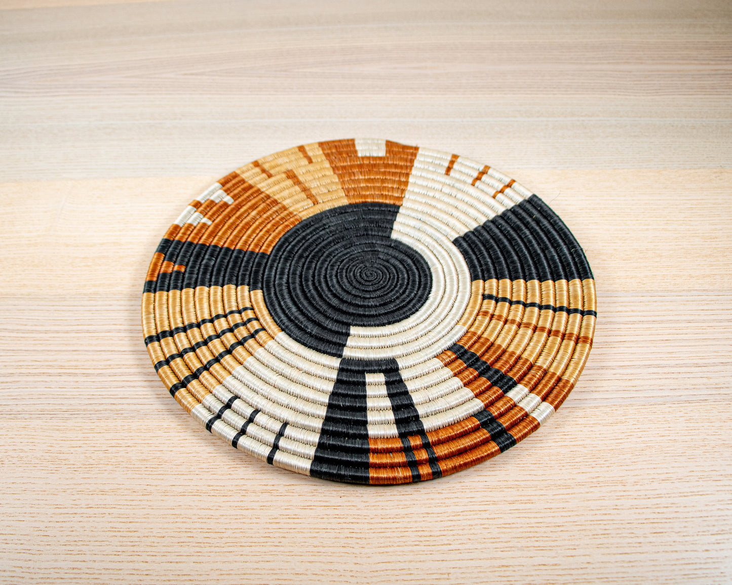 Traditional African Handwoven Wall Plate | Placemat | Trivet | Made in Rwanda | 100% Natural | Fair Trade | Sustainable | Home Decor