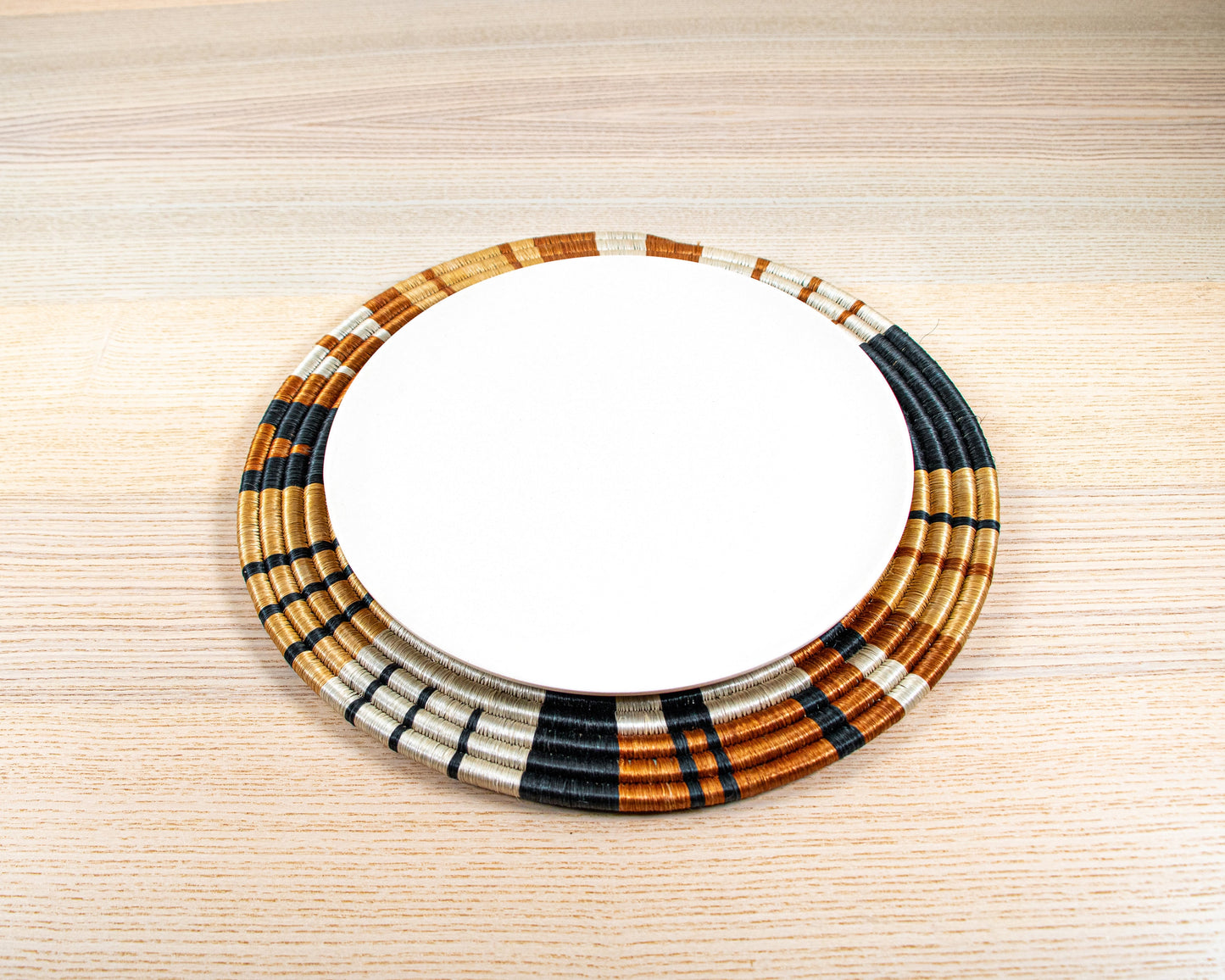 Traditional African Handwoven Wall Plate | Placemat | Trivet | Made in Rwanda | 100% Natural | Fair Trade | Sustainable | Home Decor